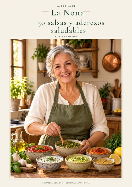 Portada de 30 salsas y aderezos saludables, de La Nona