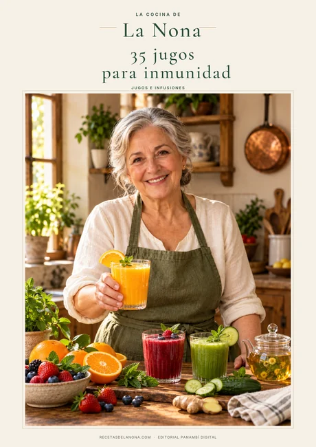 Portada de 35 jugos para inmunidad, de La Nona